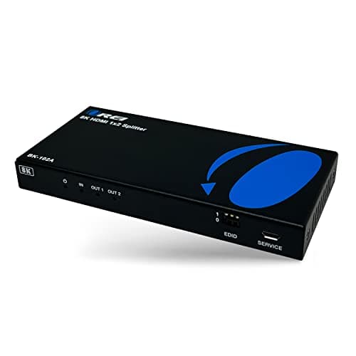 Image of OREI 8K HDMI Splitter 1 X 2, Duplicate with Audio Extractor UltraHD Supports Upto 4K @ 120Hz IR EDID HDCP 2.3 - (BK-102A) (1x2 - Audio Out)