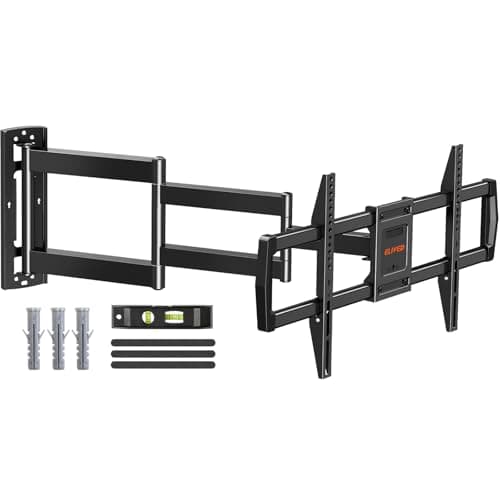 Image of ELIVED 762mm Long Arm TV Wall bracket for Most 42-75 Inch TVs, Long Extension Corner TV Mount, Full Motion Wall Mount Bracket Swivel and Tilt, Holds up to 35KG. Max VESA 600x400mm, EV3037