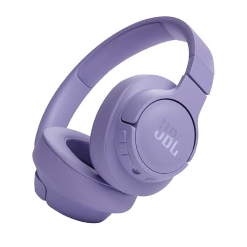 Image of JBL Tune 720 BT Wireless Over-Ear Headphones with JBL Pure Bass Sound, Bluetooth 5.3, Hands-Free Calls, Audio Cable and 76-Hour Battery Life, Purple