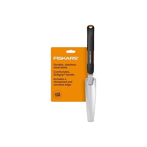 Image of Fiskars 315540-1001 Xact Garden Hand Weeder, Black/Silver, US import