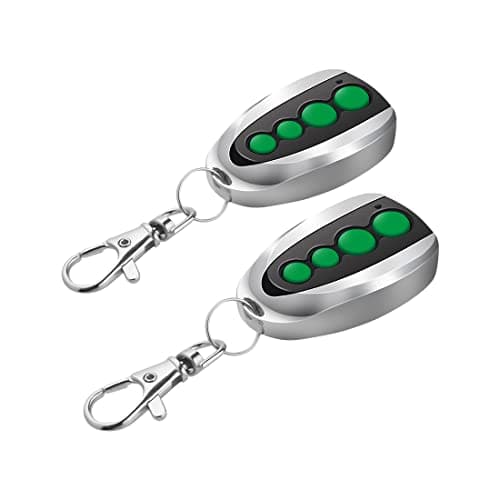 Image of TOPENS M12 Remote Control Key Fobs for Automatic Swing Sliding Gate Opener Garage Door Opener 4-Button Wireless Transmitter 2-Pack Security Gate Controller with Keychain