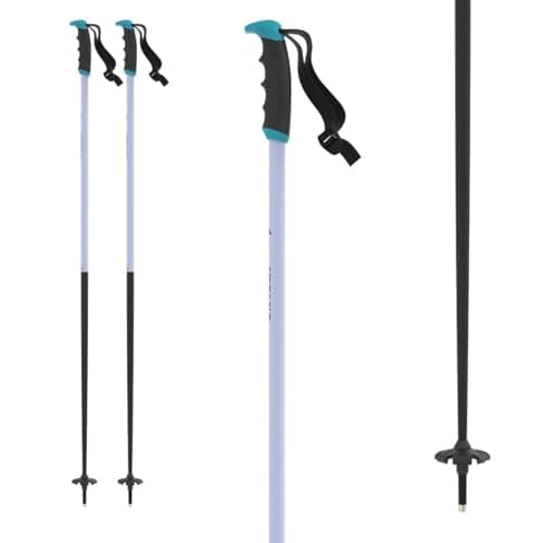 Image of ATOMIC Redster X Ski Poles I Size 125 I Ski Poles with Ergonomic Handle & 60 mm Piste Plate I Robust Ski Poles Made Aluminium I Ski Pole with Adjustable Loop