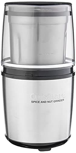 Image of Cuisinart SG-10 Electric Spice-and-Nut Grinder Mini Prep Plus Food Processor, Stainless Steel, Stainless/Black
