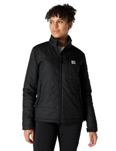 Image of Carhartt, Women's, Rain Defender® Relaxed Fit Lightweight Insulated Jacket, Black, XS