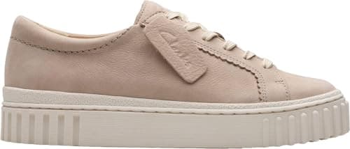 Image of Clarks - Womens Mayhill Walk Shoes, Color Sand Nubuck, Size: 6 UK