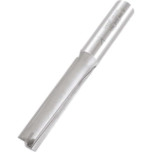 Image of Trend Professional Straight Two Flute Router Cutter, 1/2 Inch Shank, 12mm Cut Diameter, 63mm Cut Length, Tungsten Carbide Tipped, 3/75X1/2TC