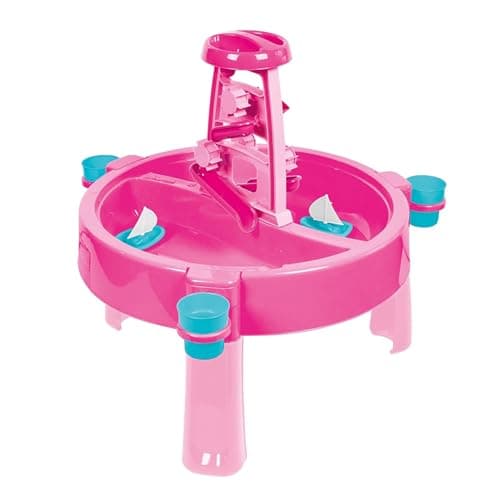 Image of DOLU Kids 3-in-1 Sand & Water Pit with Drawing Table Outdoor Toys Garden Multi function Play Desk Colouring (Pink)