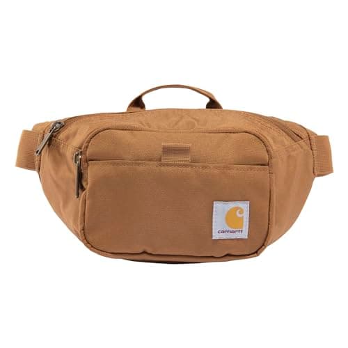 Image of Carhartt Unisex's Essential Waist, Durable, Water-Resistant Hip Pack Brown, One Size
