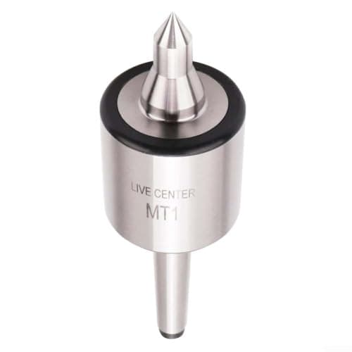 Image of Live Center for Lathe Tailstock Triple Bearing Design for Morse Taper #1 to #4 with CNC Point and High Carbon Steel Construction (MT1)