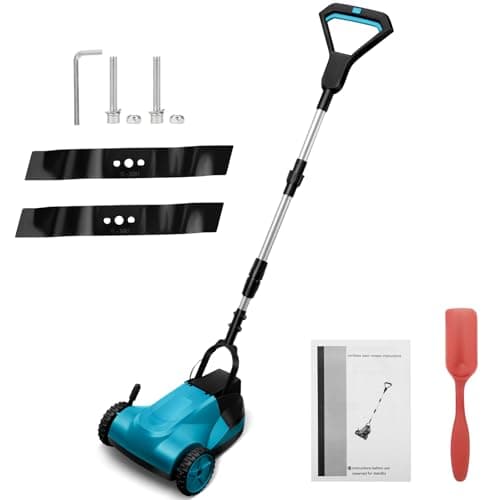 Image of Cordless Lawnmower for Makita 18V Battery, Brushless Small Lawn Mower, Lightweight and Compact, 3 Adjustable Cutting Height, without Battery and Charger (Lawnmower)