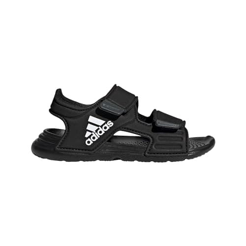 Image of adidas Kids' Altaswim Sandal, Core Black/Cloud White/Grey Six, 23, Black, White, Grey, 23 EU