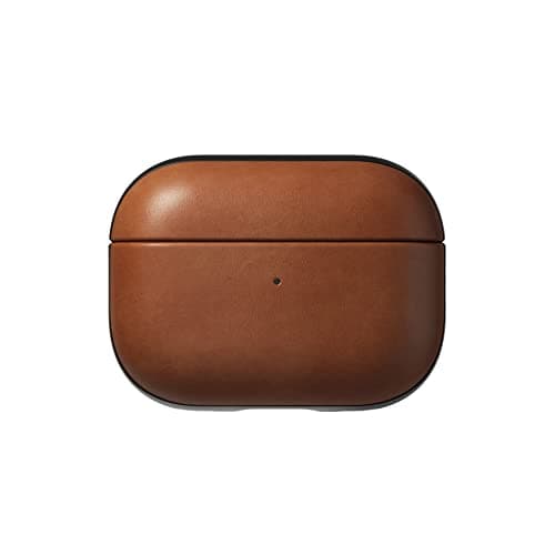 Image of NOMAD Modern Leather Case for Airpods Pro | Robust Protective Case Made of Polycarbonate and Genuine Leather | Rubberised TPE Bumper | Airpods Pro 2 | EnglishTan