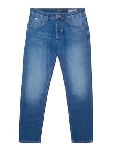 Image of Antony Morato Slim Fit Ankle Jeans "Argon" Blue with Medium Wash, Denim Blue, 30