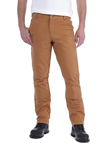 Image of Carhartt Men's Rugged Flex® Straight Fit Duck Double-Front Utility Work Pant, Carhartt® Brown, W32/L32