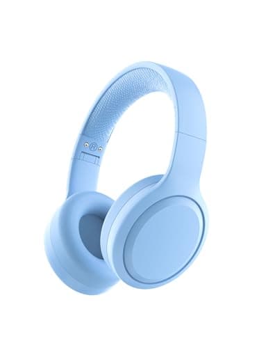Image of YOYOTUNE Kids Bluetooth Headphones,Portable Wireless Headphones for Kids,Bluetooth 5.1,Bluetooth Headset with Mic,Stereo Sound,Foldable Over-Ear Headset for Child/School/iPad/Tablet (Blue)