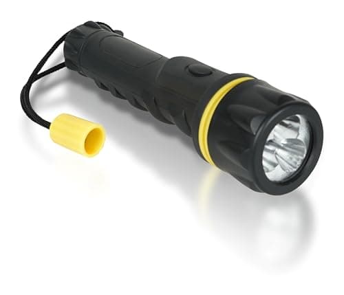 Image of RT5148 Heavy Duty Rubber Tough Waterproof Small Torch Including AA Batteries for Camping Hiking Car Fishing Vellcom