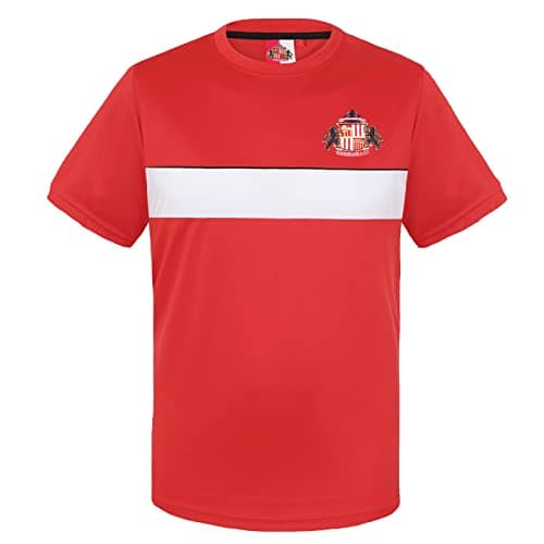 Image of Sunderland AFC Official Gift Boys Poly T-Shirt Red 6-7 Yrs SB
