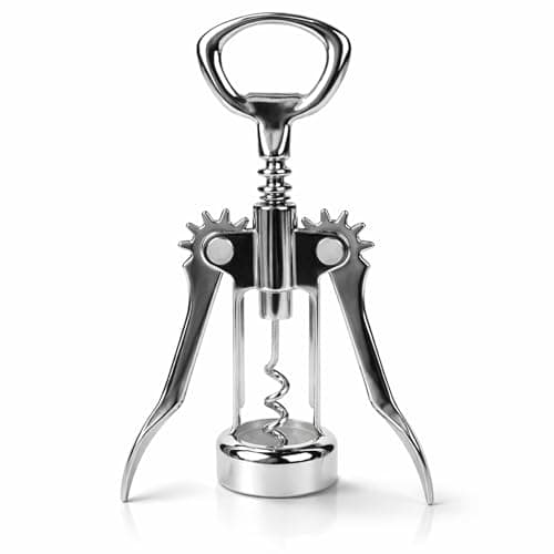Image of Winged Corkscrew Wine Bottle Opener – Dual Lever Design for Easy Cork Removal, Durable Barware Tool for Wine, Beer Bottles, Champagne & Drinks