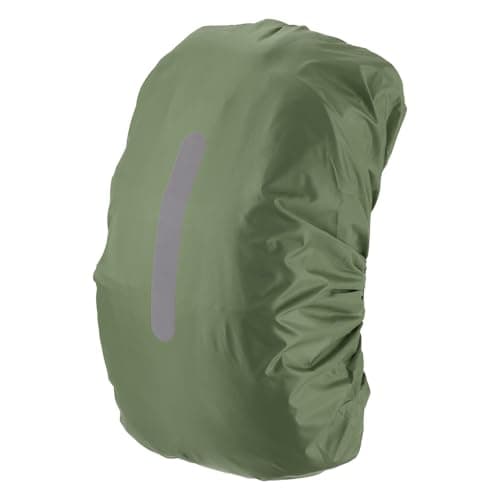 Image of M METERXITY Waterproof Backpack Rain Cover, 65L-75L Waterproof Backpack Cover, Bag Rain Cover with a Vertical Reflective Strap for Hiking/Biking/Camping/Outdoor Traveling [Army Green]