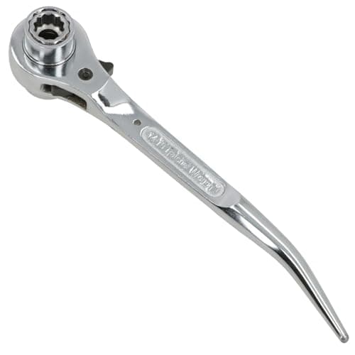 Image of AB Tools Scaffolding Spanner Ratcheting Ratchet Podger Scaffolders Wrench 14 17 19 21mm