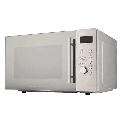 Image of Hamilton Beach Microwave, 30L, 3100W, Combination Microwave with Grill, 8 Presets, Defrost Function, Multi-Functional Cooking, 5 Power Settings, Grill Rack, Silver - HB30LS01