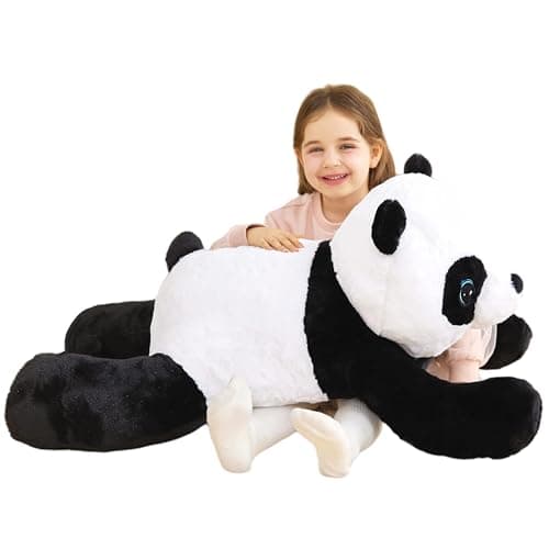 Image of IKASA Giant Panda Stuffed Animal Plush Toy,78cm Large Cute Jumbo Soft Toys,Huge Big Size Plushy Fluffy Fat Oversized Plushie,Gifts for Kids