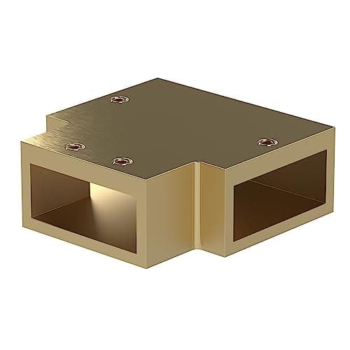 Image of Hudson Reed FIX081 Brushed Brass Wetroom Screens Wetroom Screen Support Bar T-piece, 43mm, Brushed Brass