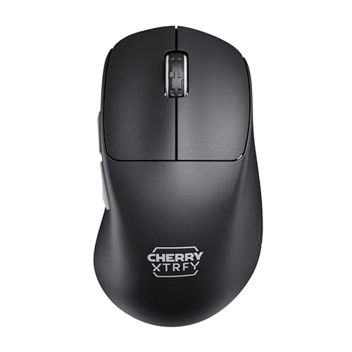 Image of CHERRY XTRFY M64 Pro Wireless, Ultra-Fast Cordless Gaming Mouse, 2.4 GHz RF, Optimised for esports, 8K Mouse, Ergonomic Shape with Low Front, Black