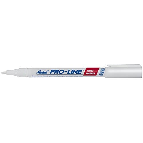 Image of Markal Pro-Line Fine Tip Liquid Paint Marker with 1/16" Bullet Tip, White (Pack of 12)