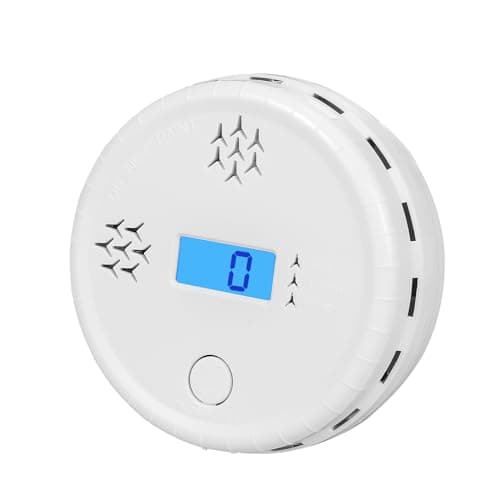 Image of Carbon Monoxide Detector,CO Alarm Detector with digital display, portable carbon monoxide alarm for home, Comply with EN50291 (AA battery not included)