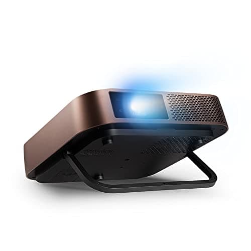 Image of ViewSonic M2 Full HD Smart Portable LED Projector for Gaming, Family & Home Entertainment with WiFi Bluetooth and Harman Kardon Audio - Metallic Bronze