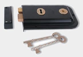 Image of Union 1445 Rim Lock 152mm BLK