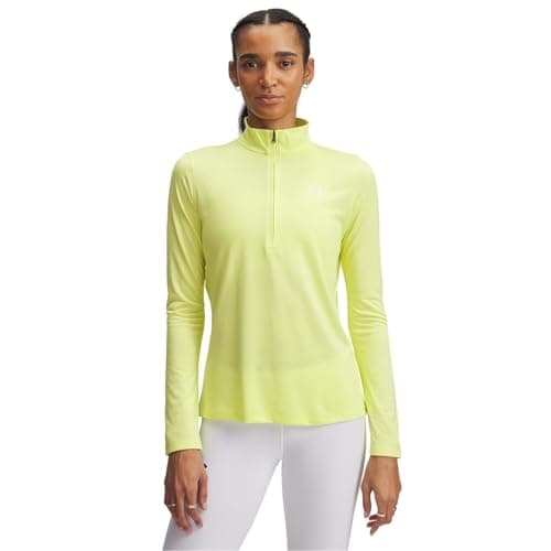 Image of Under Armour Womens Tech Half Zip Top High Vis Yellow 14