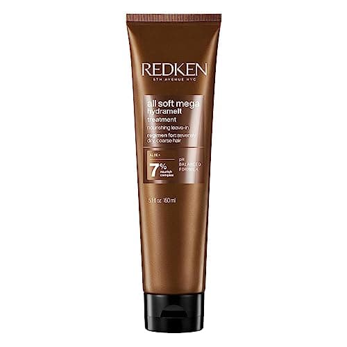 Image of Redken| Leave-In Cream, Infused with Aloe Vera, For Severely Dry, Coarse Hair, Hydrates, Softens & Improves Manageability, All Soft Mega Hydramelt, 150 ml