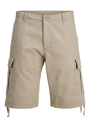 Image of Jack & Jones Male Cargo Shorts Regular Fit Cargo Shorts, Crockery, S