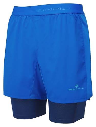 Image of Ronhill Running, Men's Tech 5" Twin Short, Seafaring/Dark Navy, L
