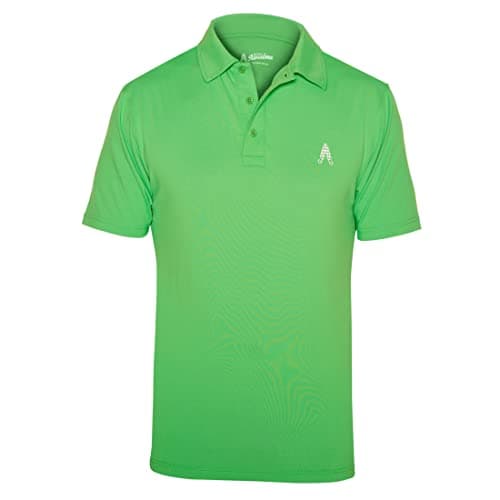 Image of Royal & Awesome Green Polo Shirts for Men, Green Golf Shirts for Men