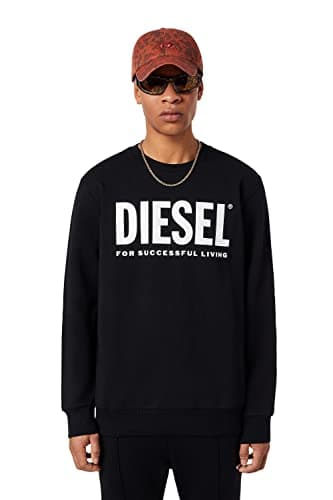 Image of Diesel Division Logo Sweatshirt in Black Medium