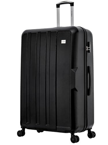 Image of FLYMAX 24" Medium Suitcase 4 Wheel Lightweight Luggage Hard Shell ABS Travel Case Hold Check in Fits 15kg - 20kg Medium Size + 3 Digit Lock + Telescopic Handle 69 Litre Capacity