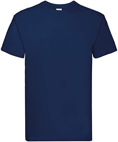 Image of Fruit of the Loom Super Premium T in Navy Size L