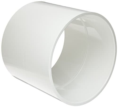 Image of Spears 429 Series PVC Pipe Fitting, Coupling, Schedule 40, White, 6" Socket