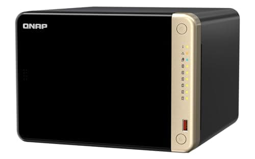 Image of QNAP TS-664-8G-US 6 Bay High-Performance Desktop NAS with Intel Celeron Quad-core Processor, M.2 PCIe Slots and Dual 2.5GbE (2.5G/1G/100M) Network Connectivity (Diskless)