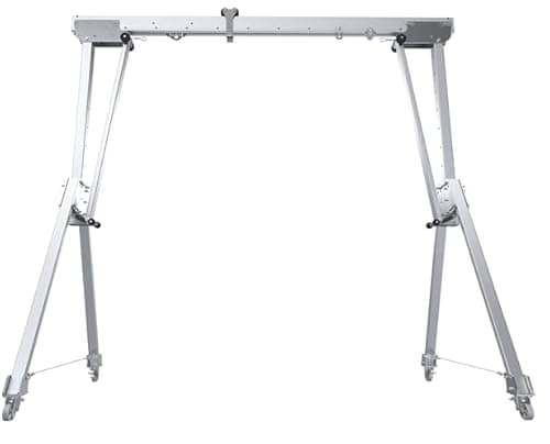 Image of Easy-Rig 2000kg Aluminium Portable A Frame Gantry Crane Hoist 6mtr Beam Adjustable Height (2200-3600mm)