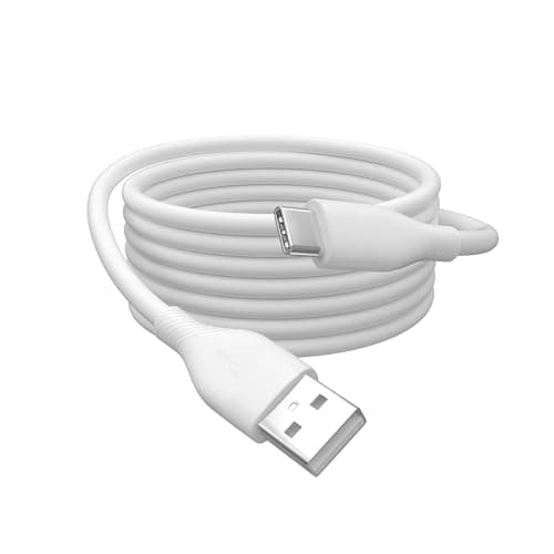 Image of Digitus USB 2.0 connection cable - 0.5m - USB-A to Type-C - High speed 480 Mbit/s - 60W Power Delivery - Flexible silicone cable - white - For Android smartphones, tablets, laptops