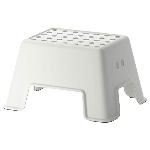 Image of Ikea Bolmen Non-Slip Bathroom Stool 44 x 35 x 25 cm, up to 150 kg White