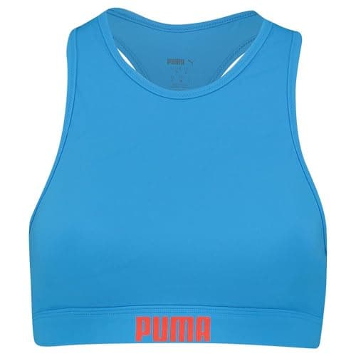 Image of PUMA Womens Swimwear Racerback Bikini top, Energy Blue, Small