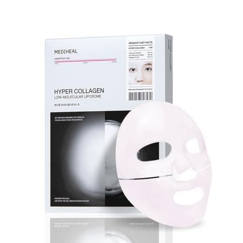 Image of MEDIHEAL Hyper Collagen Real Deep Mask 10pcs | Collagen Gel Mask for Multi-lifting Care | Achieves Bouncy Skin | Boosts Pore Elasticity | 30mins Quick Care