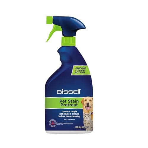 Image of BISSELL Stain Pre-Treat Pet Spray, Stain Remover, Carpet Stain Remover Helps Removes Tough Pet Stains & Odours, Pet Carpet Cleaner, 650 ml, 1137E