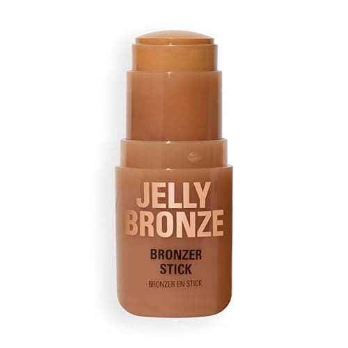 Image of Revolution Jelly Bronzer Tint, Bronzing Makeup for a Sun-Kissed Glow to Cheeks, Vegan & Cruelty-Free, Light Sunkissed, 8g