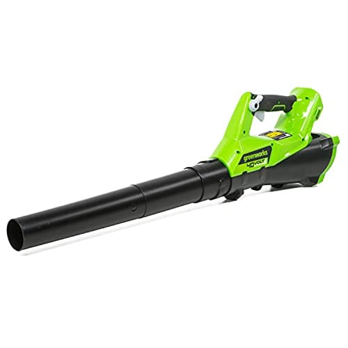 Image of Greenworks 40V Cordless Leaf Blower with Cruise Control, Lightweight Axial Leaf Blower 177km/h 11.05m3/min, 2Ah Battery & Charger, Electric Leaf Blower Cordless Garden Blower, 3 Year Guarantee G40ABK2